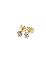 Orecchini Stocco Gioielli Donna in Oro giallo Zircone ORS104 - ORS104